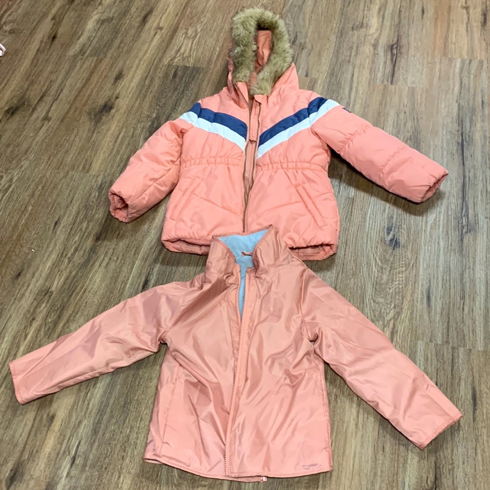 Oshkosh Girls Winter Coat with Removable Jacket Liner Size 6